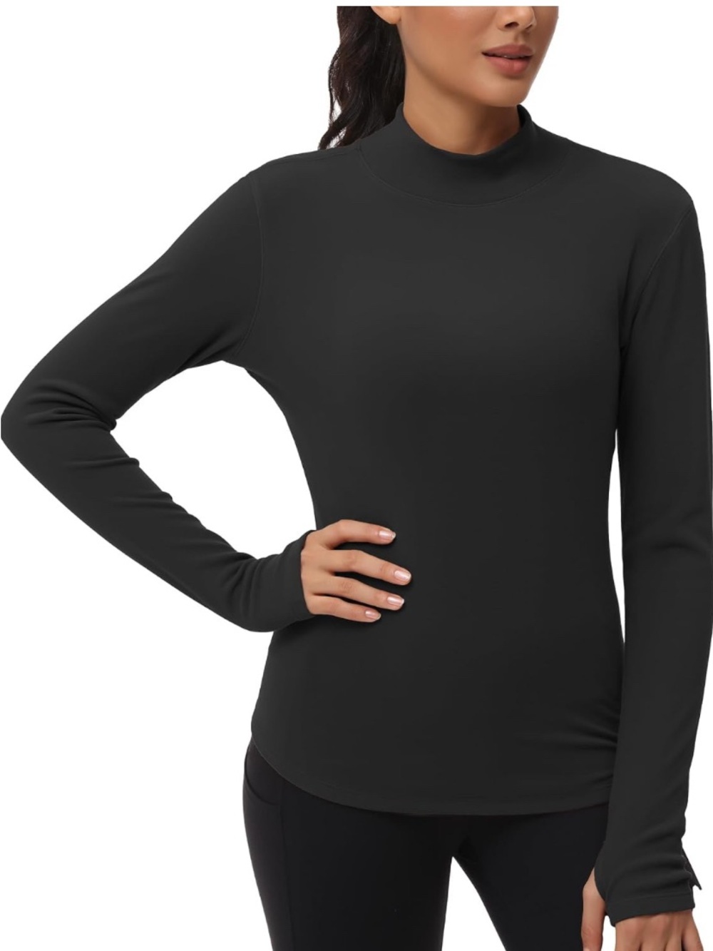 3 Shirts Included THE GYM PEOPLE Fleece Mock Turtleneck Pullovers 3 Colors